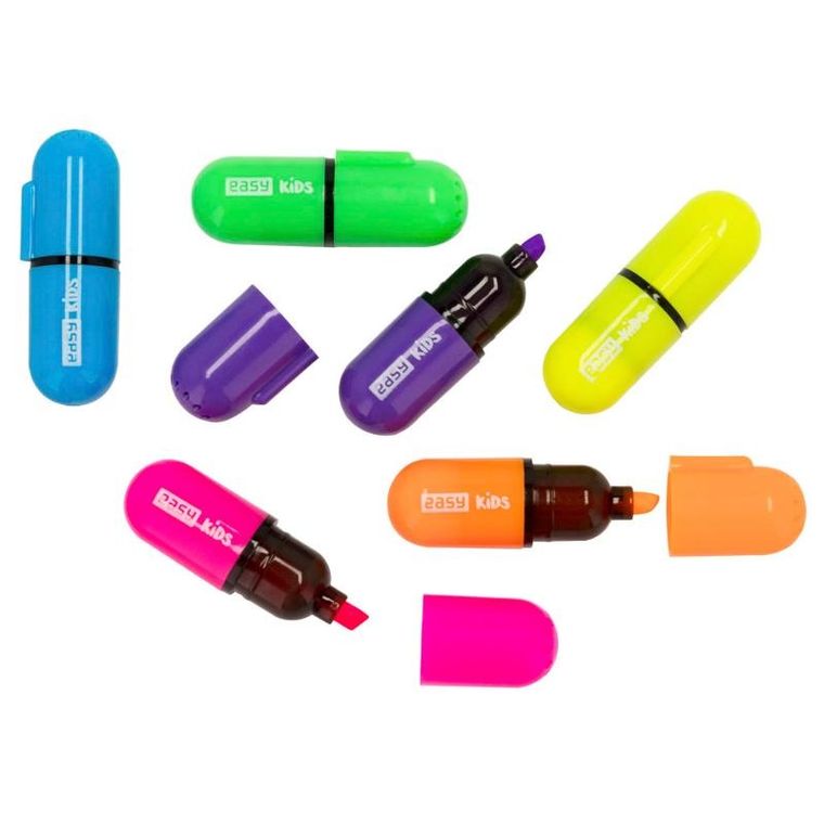 Easy, zakreślacze, 6 kolorów