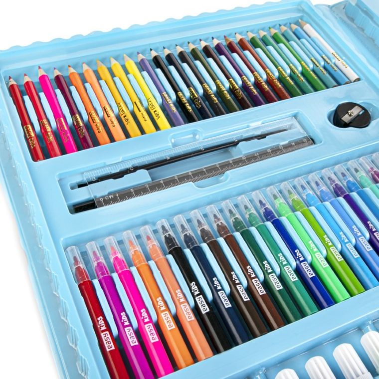 Easy, zestaw artystyczny, flamastry, kredki, farby, akcesoria, 208 elementów