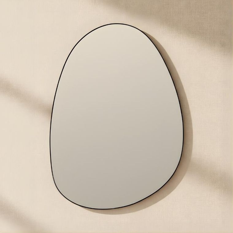 Edaxo, Asym, lustro dekoracyjne, wiszące, 75-55 cm