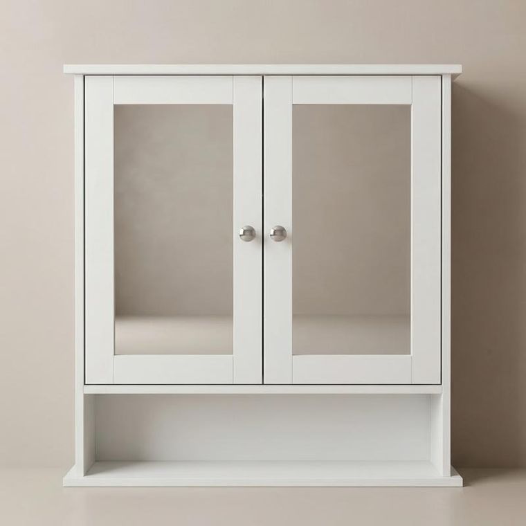 Edaxo, Luma, wisząca szafka łazienkowa z lustrem, 56-13-58 cm