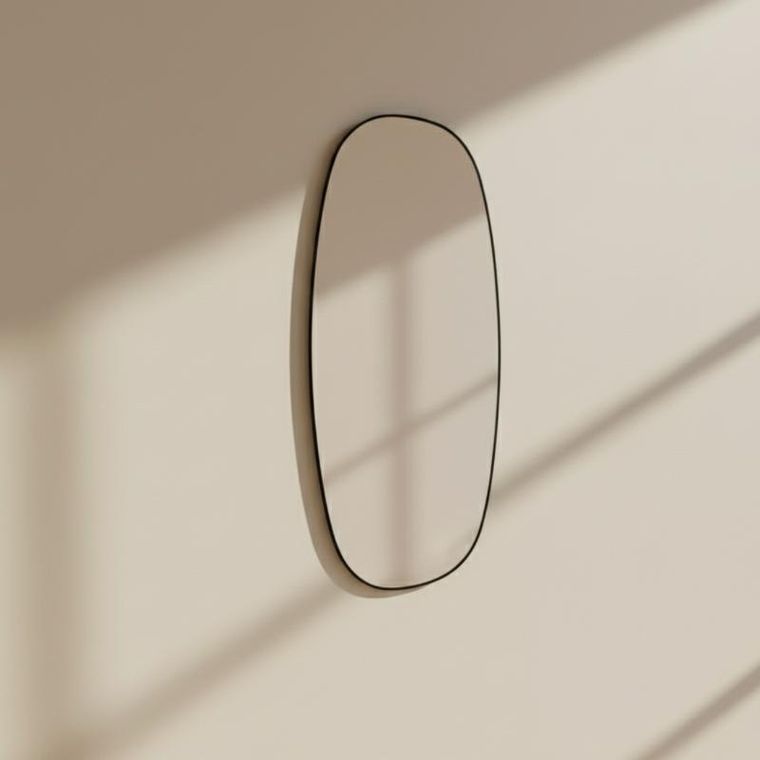 Edaxo, Ovyn, lustro wiszące, owalne, 60-32 cm