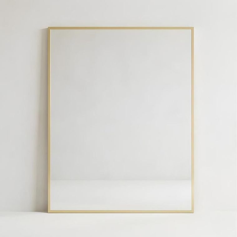 Edaxo, Skarp, lustro wiszące, prostokątne, 60-80 cm