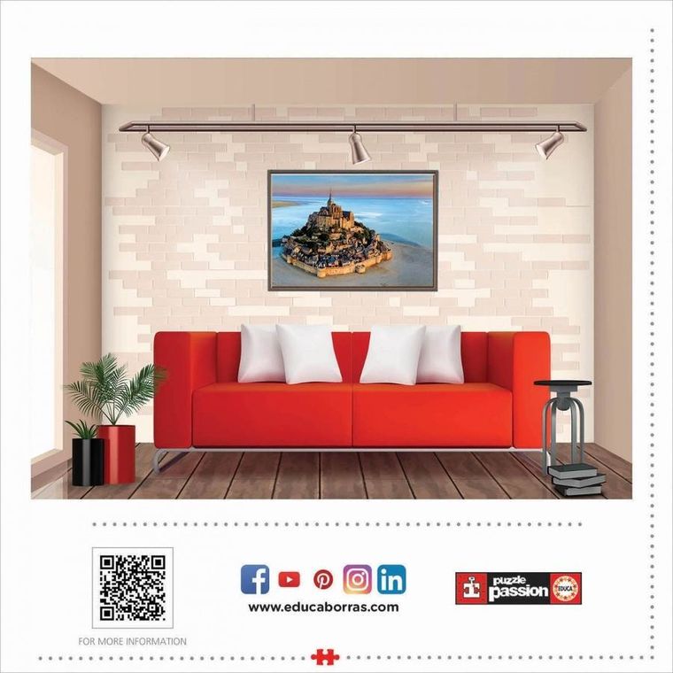 Educa, Mont Saint-Michel Francja, puzzle, 1000 elementów