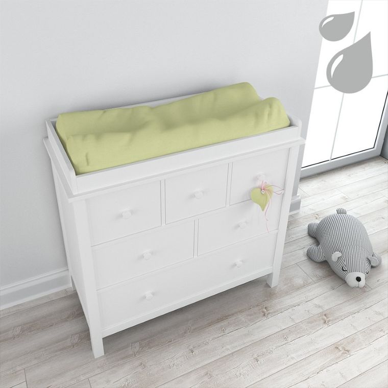 Eevi, pokrowiec na przewijak, bawełniany, jasny zielony