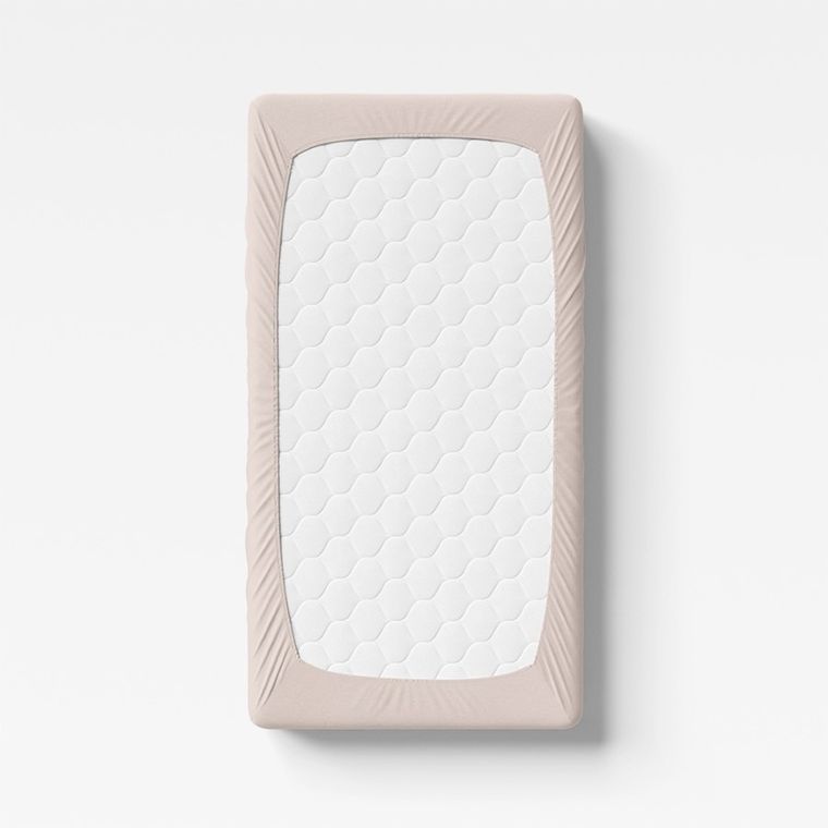 Eevi, prześcieradło bawełniane, beżowe, 140-70 cm