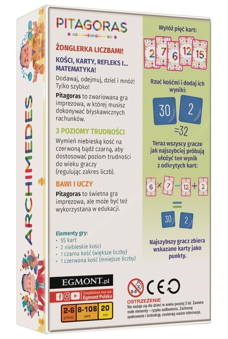 Egmont, Pitagoras, gra towarzyska