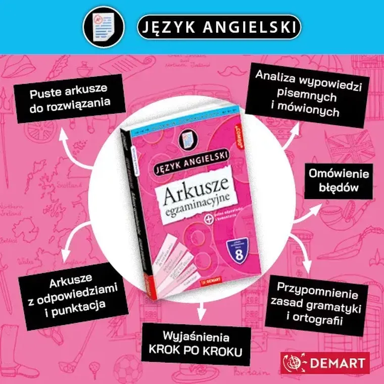 Egzamin ósmoklasisty. Język angielski. Arkusze egzaminacyjne