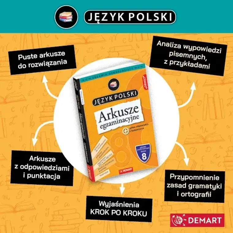 Egzamin ósmoklasisty. Język polski. Arkusze egzaminacyjne