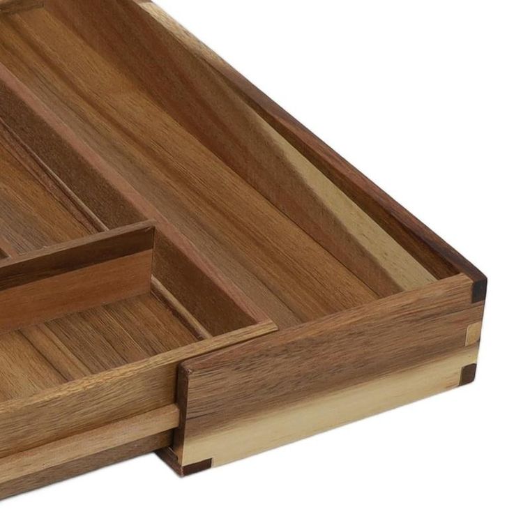 eh Excellent Houseware, wkład do szuflady na sztućce lunu, 28-45-35-5 cm