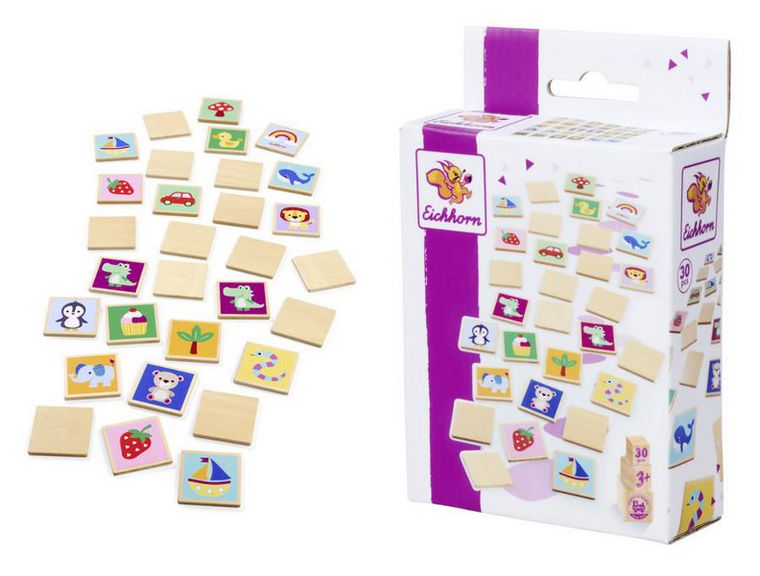 Eichhorn, memory drewniane, 30 elementów