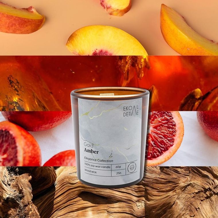 Ekodetale, Elegance, świeca sojowa w szkle, 60g