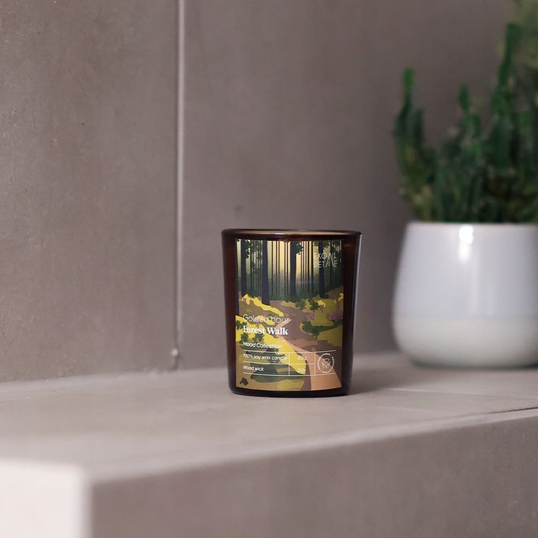 EkoDetale, Mood Stories, świeca sojowa w szkle, Golden Hour Forest Walk, 60g
