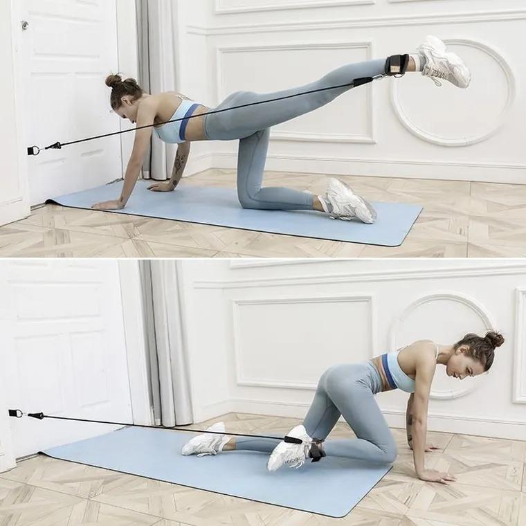 Ekspander do ćwiczeń z kotwicą, czarny