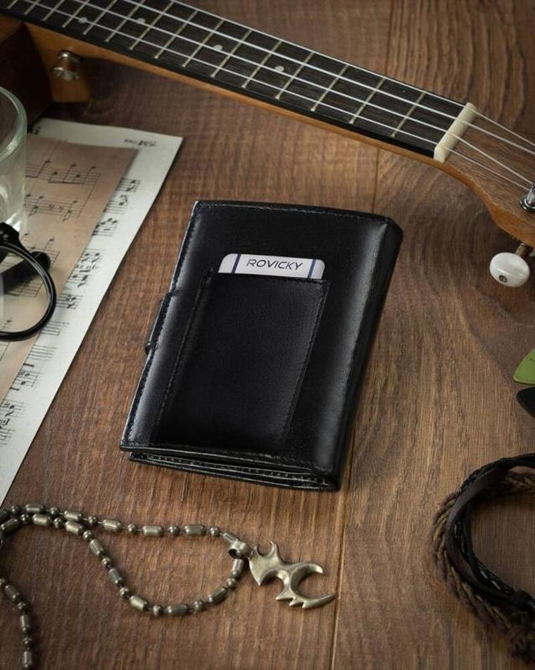 Elegancki portfel męski ze skóry naturalnej, 4U Cavaldi