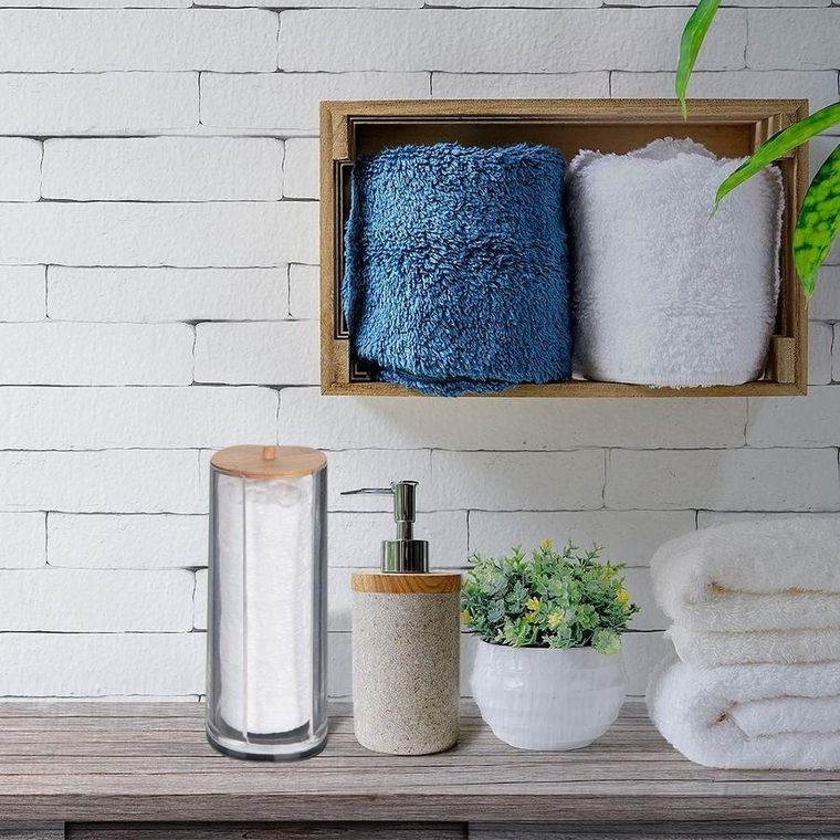 Eleganza, pojemnik łazienkowy, bambusowy