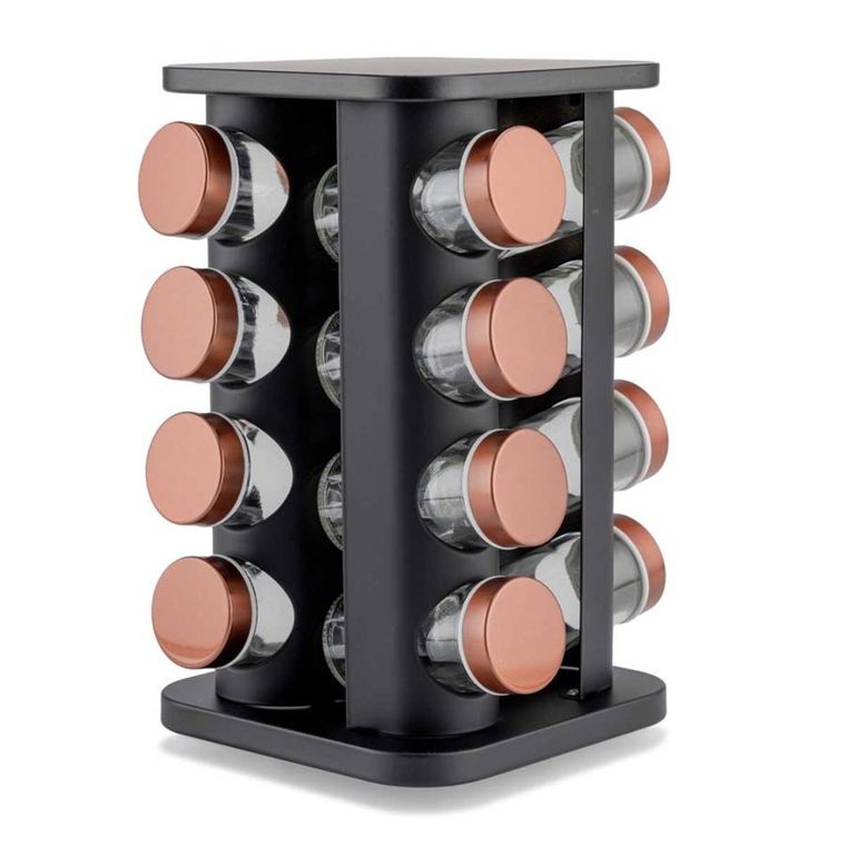 Elitehoff, stojak obrotowy na przyprawy, 16 pojemników