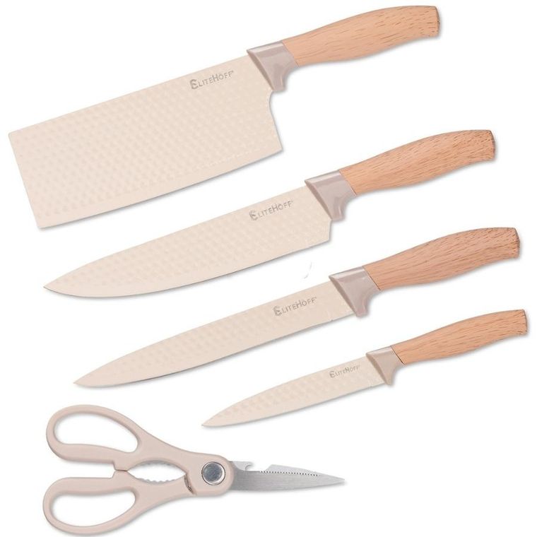 Elitehoff, zestaw noży kuchennych ze stojakiem