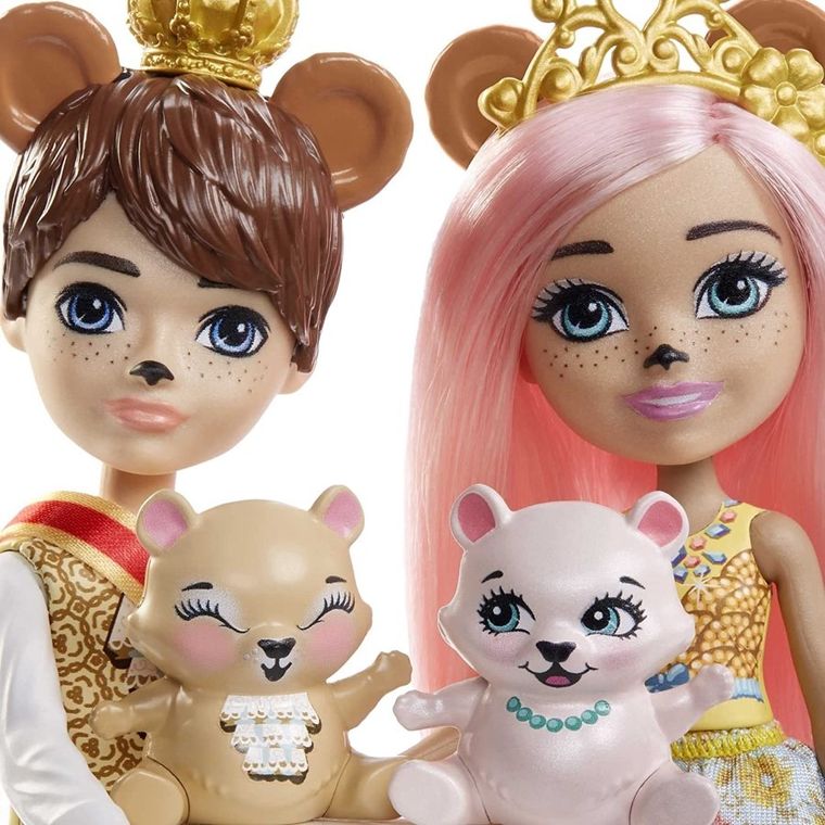 Enchantimals, Royal Braylee & Bannon, zestaw 2 figurek z akcesoriami