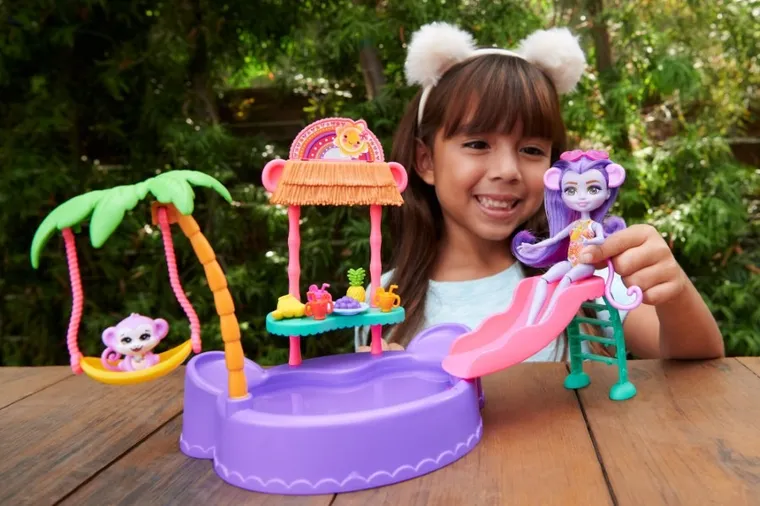 Enchantimals, Tropikalny basen, zestaw z lalką i akcesoriami