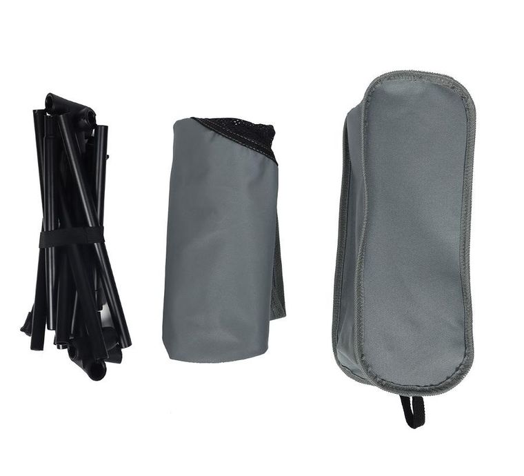 Enero Camp, fotel turystyczno plażowy, szary, 58-52-64 cm