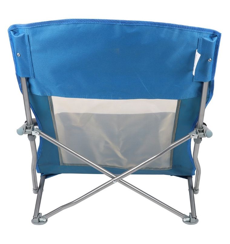 Enero Camp, fotel turystyczny z podłokietnikami, niebieski, 55-58-64 cm