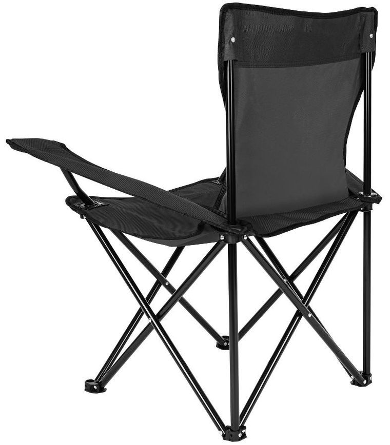 Enero Camp, krzesło turystyczne składane, czarne, 50-50-80 cm