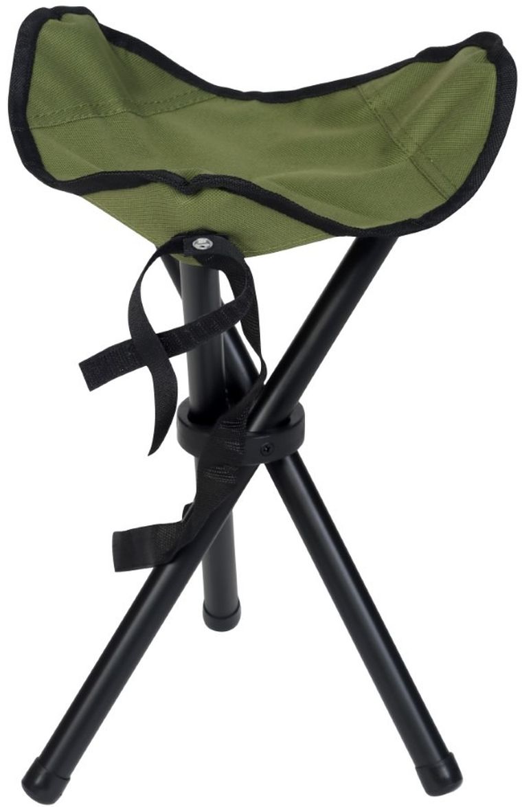 Enero Camp, krzesło turystyczne, taboret składany, zielony, 29-29-35 cm