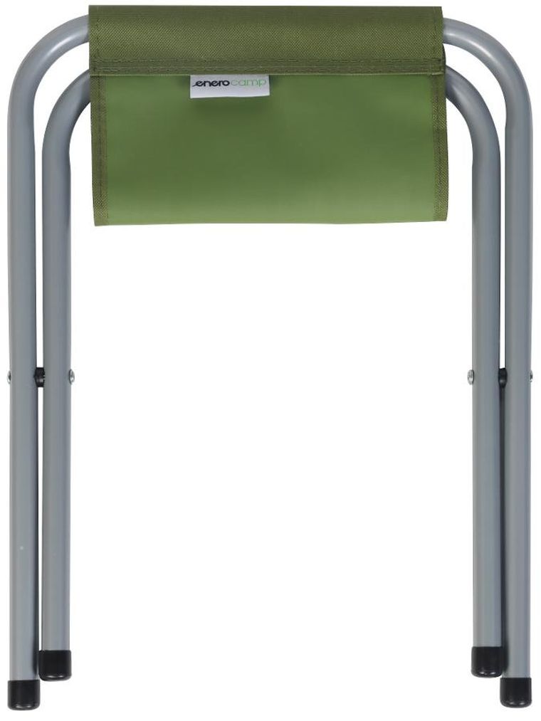 Enero Camp, krzesło turystyczne, taboret składany, zielony, 33-27-35 cm