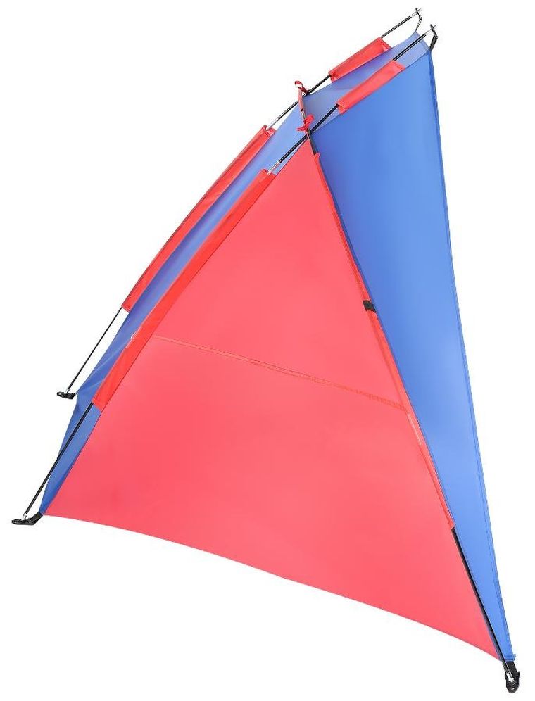 Enero camp, namiot, osłona plażowa sun, niebiesko-czerwona, 200-100-105 cm