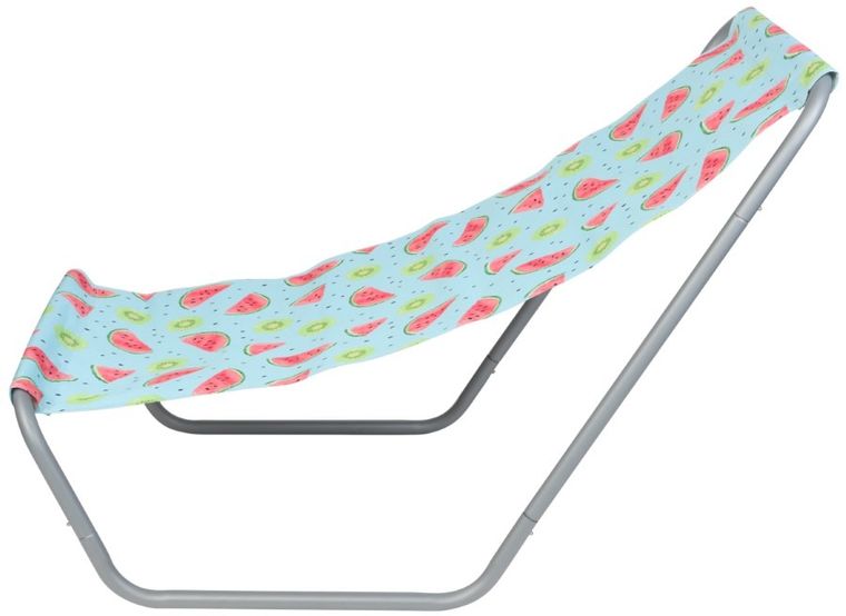 Enero Camp, składany leżak ogrodowo-plażowy z torbą, fruit melon