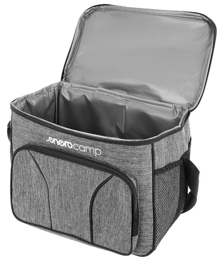 Enero Camp, torba termiczna, szara, 18l, 33-21-26 cm