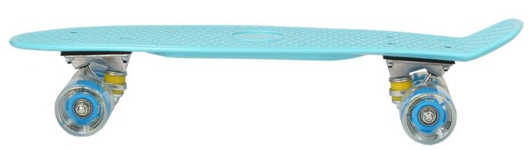 Enero, deskorolka LED, niebieska, 22"