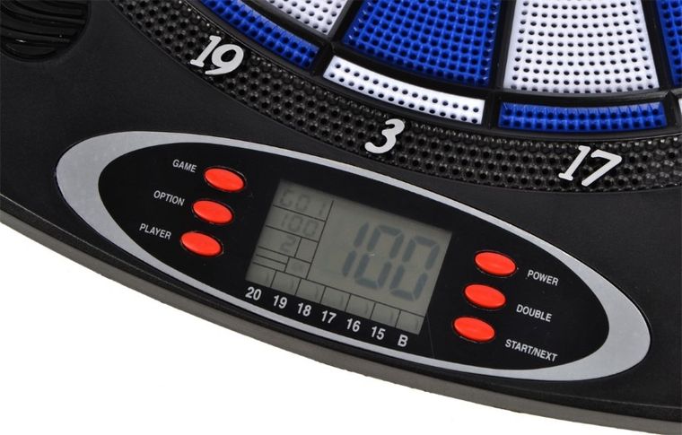 Enero, elektroniczna tarcza do darta, niebieska, 43 cm