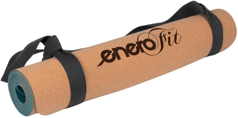 Enero, Fit, korkowa mata do ćwiczeń jogi, 183-61-0,4 cm