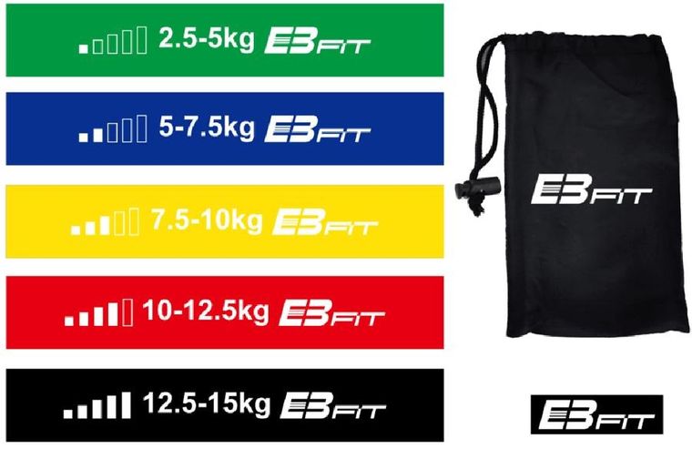 Enero Fit, Mini Band, zestaw gum do ćwiczeń fitness 5w1