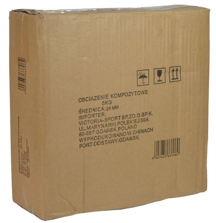 Enero Fit, obciążenie betonowe, ⌀26,5 mm, 5 kg