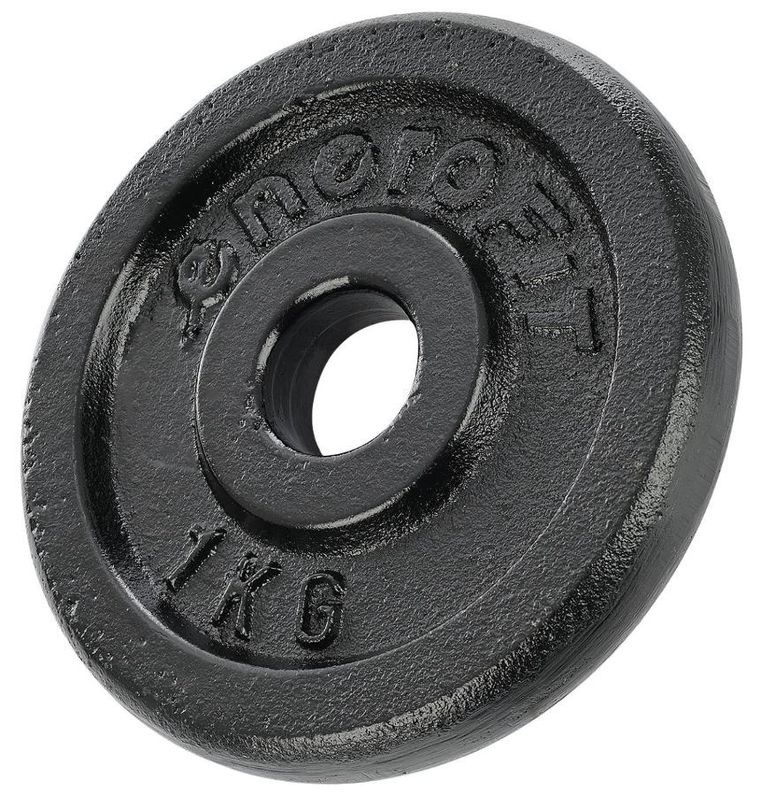 Enero fit, obciążenie żeliwne, czarne, 1 kg, fi26,5