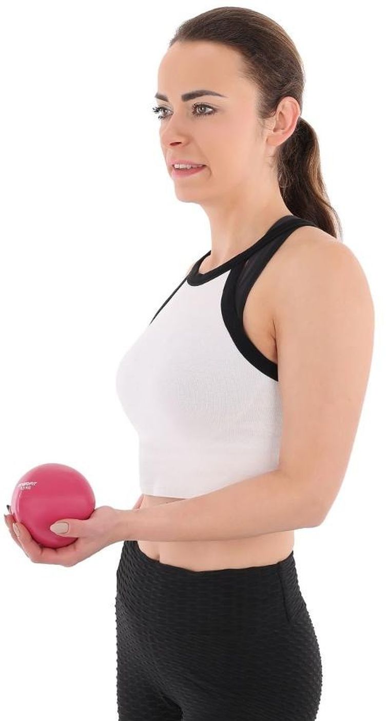 Enero, Fit, piłka wagowa z obciążeniem, różowa, 0,5 kg