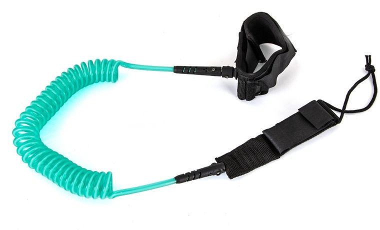 Enero, linka zabezpieczająca do deski SUP, zielona, 10 stóp