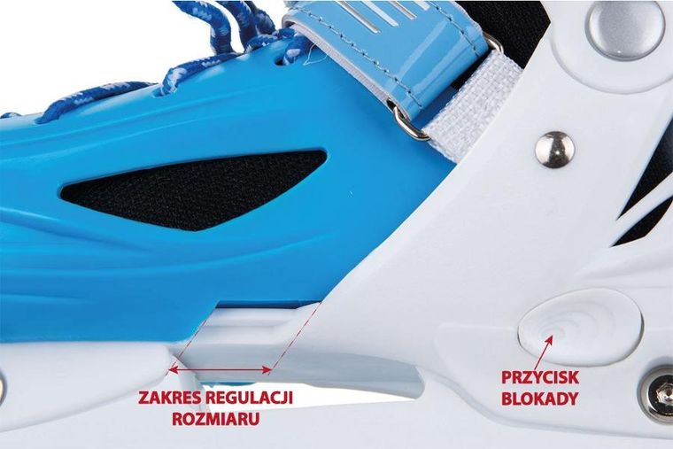 Enero, łyżworolki, wrotki, łyżwy, 4w1, rozmiar 26-29, niebieskie