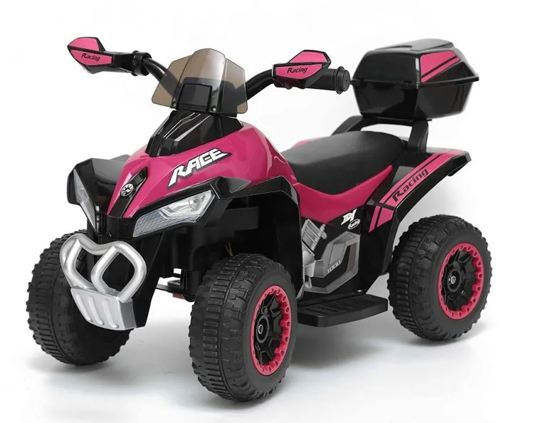 Enero, Micron, quad, pojazd na akumulator, różowy