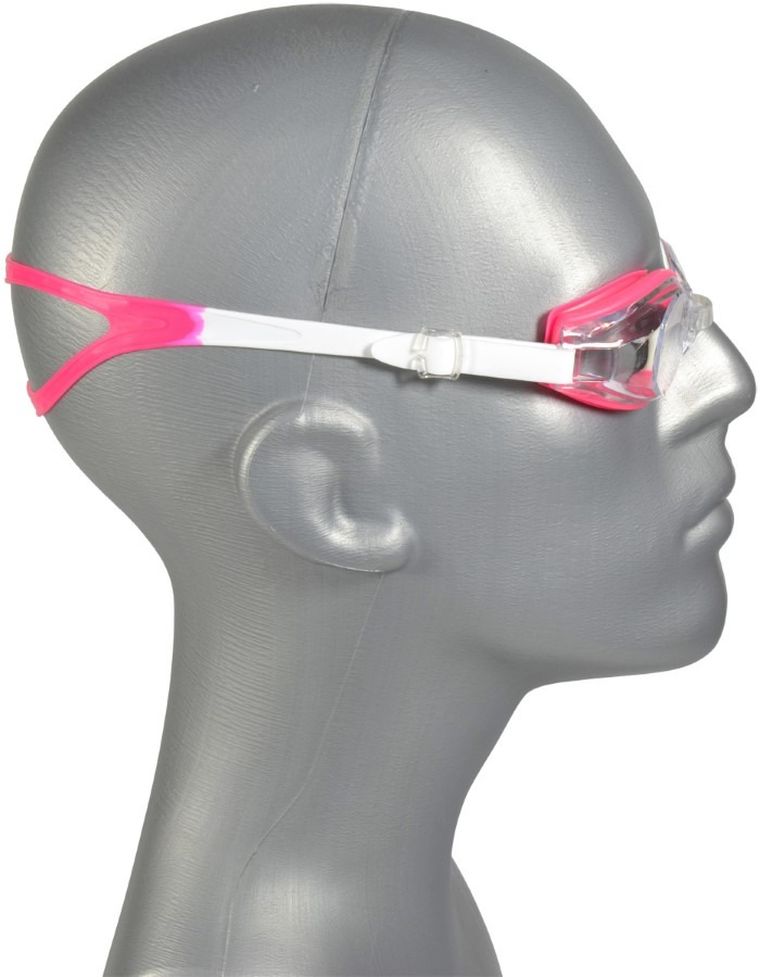 Enero, okularki pływackie z zatyczkami, różowe