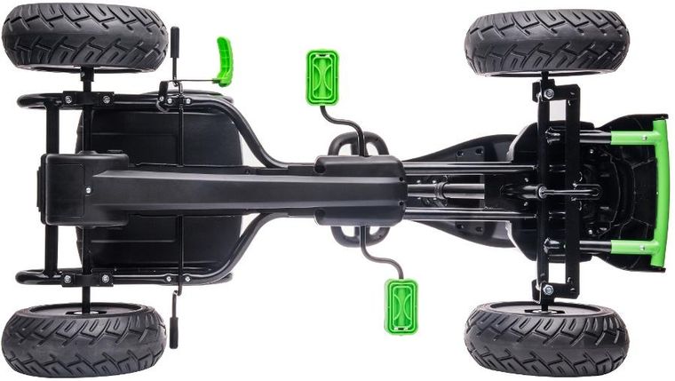 Enero Toys, gokart na pedały, czarno zielony