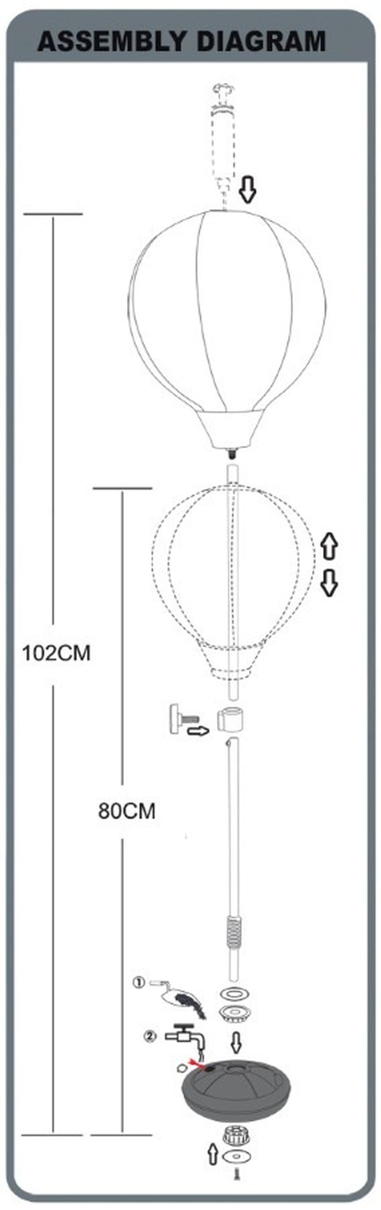 Enero Toys, zestaw bokserski + rękawice, regulowany, 80-102 cm