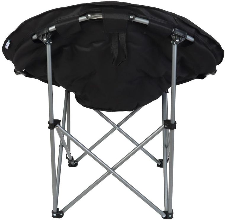 Enero, Trip, fotel turystyczny składany, czarny, 83-80-40 cm