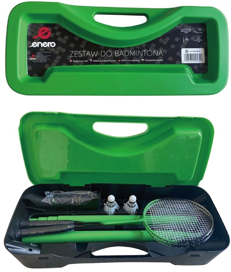 Enero, zestaw do badmintona w walizce, 3w1