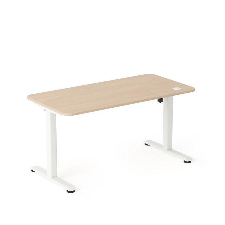 Entelo, Axio, biurko elektryczne regulowane, rozmiar 3-4, 120-60 cm, brzoza