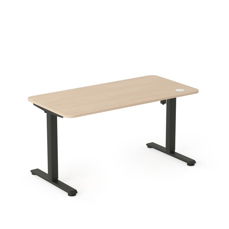 Entelo, Axio, biurko elektryczne regulowane, rozmiar 5-6, 100-60 cm, brzoza