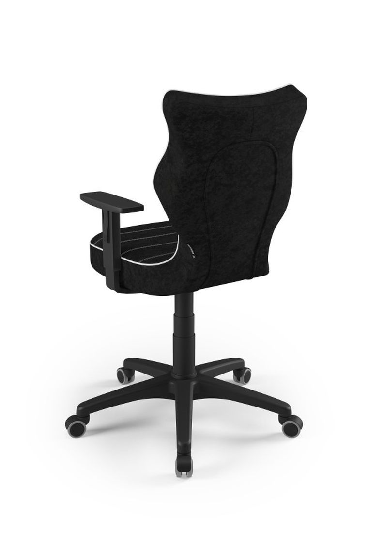 Entelo, Duo, krzesło biurowe z podłokietnikami, wzrost 159-188 cm, czarne