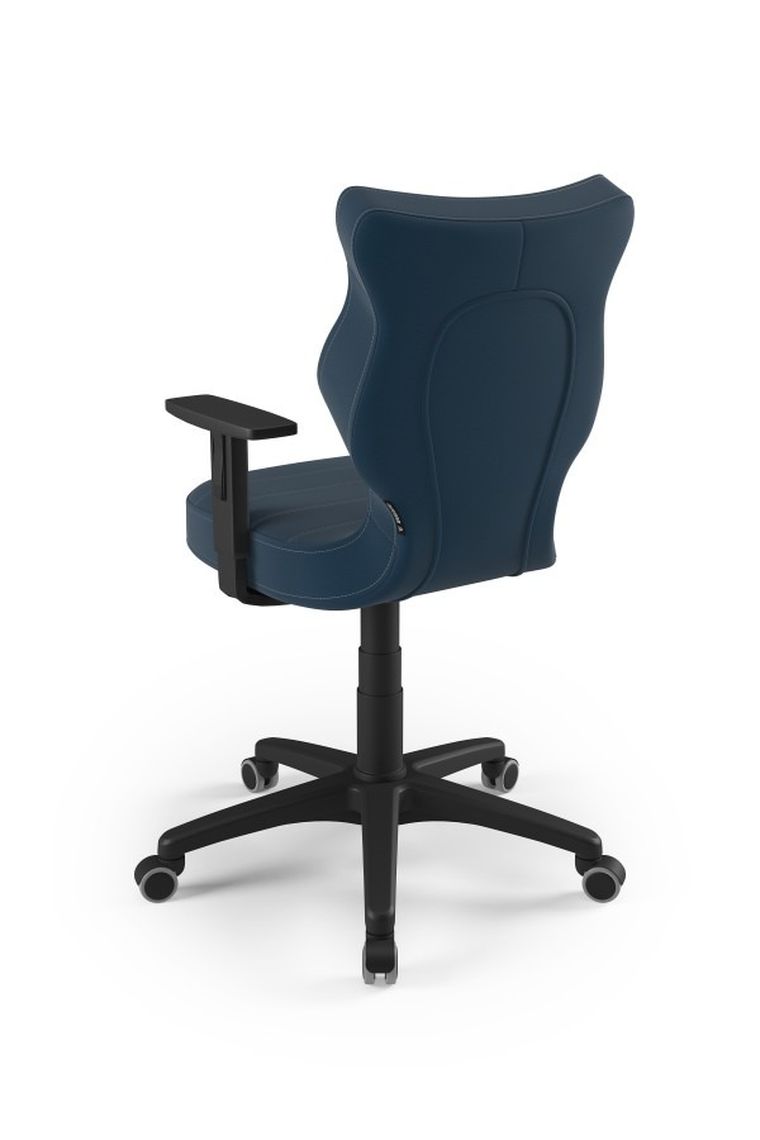 Entelo, Duo, krzesło biurowe z podłokietnikami, wzrost 159-188 cm, granatowe